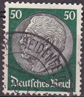 Alemania 1933 Scott 428 Sello º 85 Cumpleaños de Von Hindenburg 50 Michel525 Deutsches Reich Allemagne Duitsland Germania Germany Alemagne Deutschland